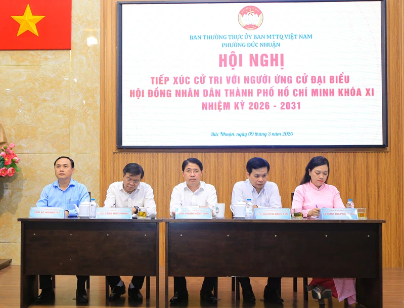 Người ứng cử đại biểu HĐND Thành phố Hồ Chí Minh Đơn vị bầu cử số 16 tiếp xúc cử tri