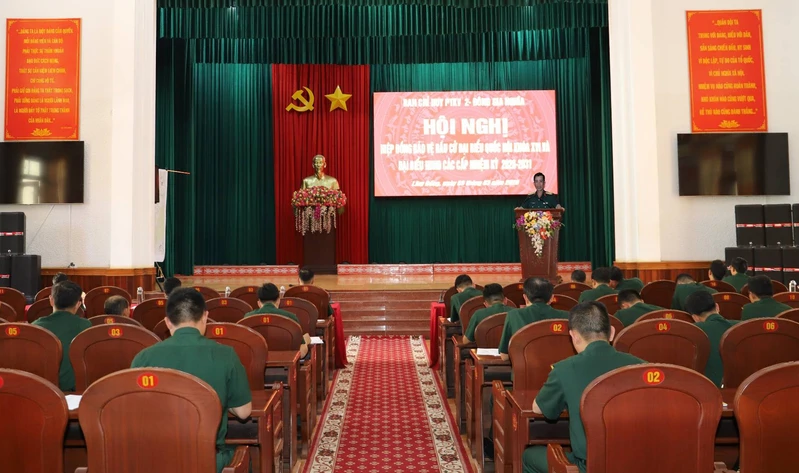 Ban Chỉ  huy Phòng thủ Khu vực 2 – Đông Gia Nghĩa hiệp đồng bảo vệ bầu cử đại biểu Quốc hội khóa XVI và đại biểu HĐND các cấp nhiệm kỳ 2026 – 2031