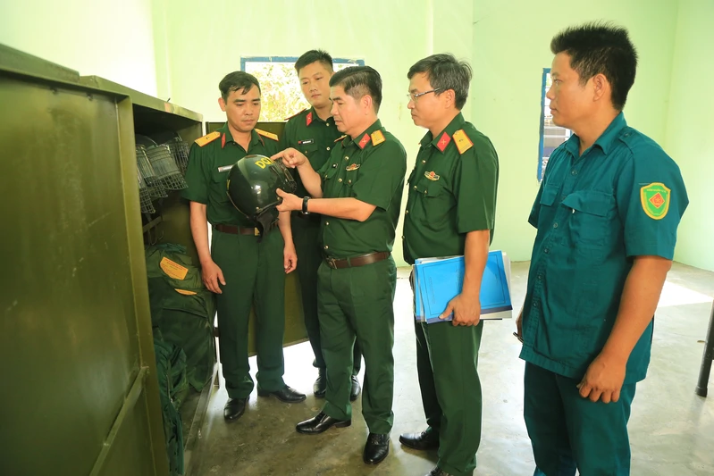 Quân khu kiểm tra việc thực hiện quyết định tổ chức lại Ban Chỉ huy quân sự cấp xã tại tỉnh Lâm Đồng