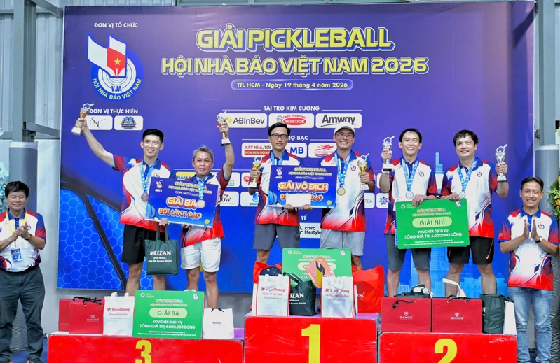 Gần 300 vận động viên tranh tài tại Giải Pickleball Hội Nhà báo Việt Nam 2026
