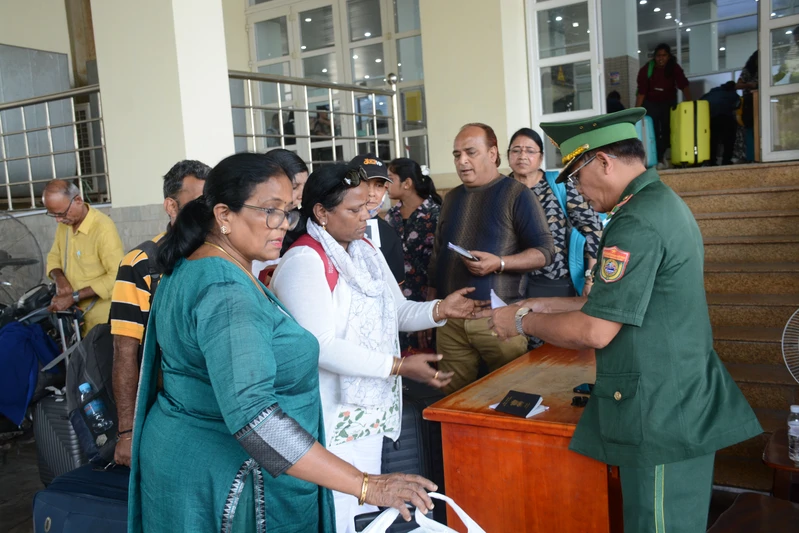 Những chiến sĩ quân hàm xanh ở Cửa khẩu Quốc tế Mộc Bài