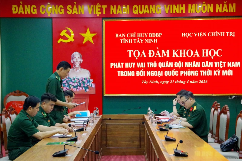 Học viện Chính trị phối hợp tổ chức tọa đàm về đối ngoại quốc phòng tại Tây Ninh