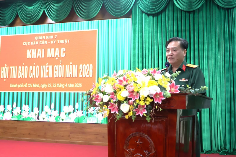 Cục Hậu cần – Kỹ thuật Quân khu khai mạc Hội thi Báo cáo viên giỏi năm 2026