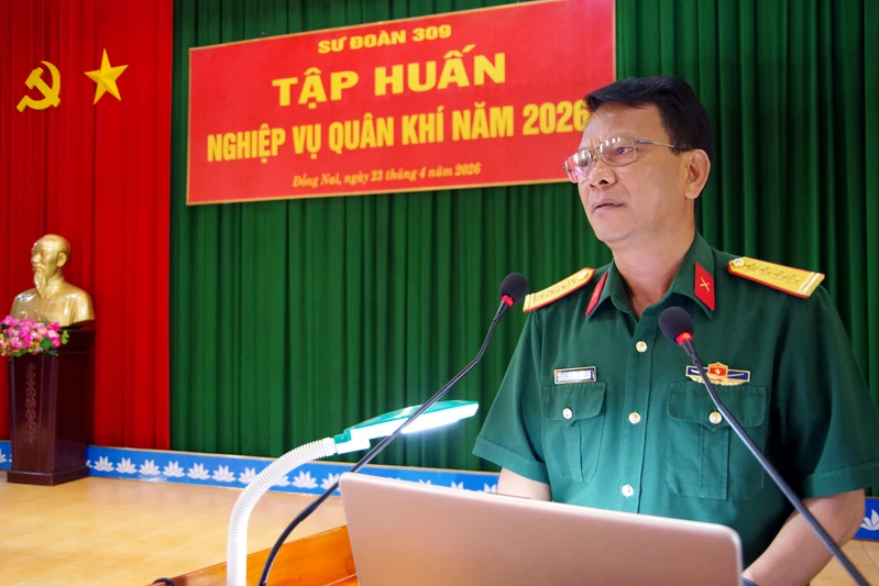 Sư đoàn 309 khai mạc tập huấn nghiệp vụ quân khí năm 2026