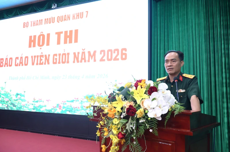 Bộ Tham mưu Quân khu 7 khai mạc Hội thi Báo cáo viên giỏi