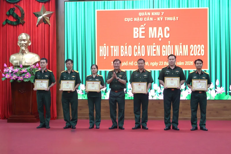 Cục Hậu cần – Kỹ thuật Quân khu: 40 đồng chí đạt Báo cáo viên giỏi