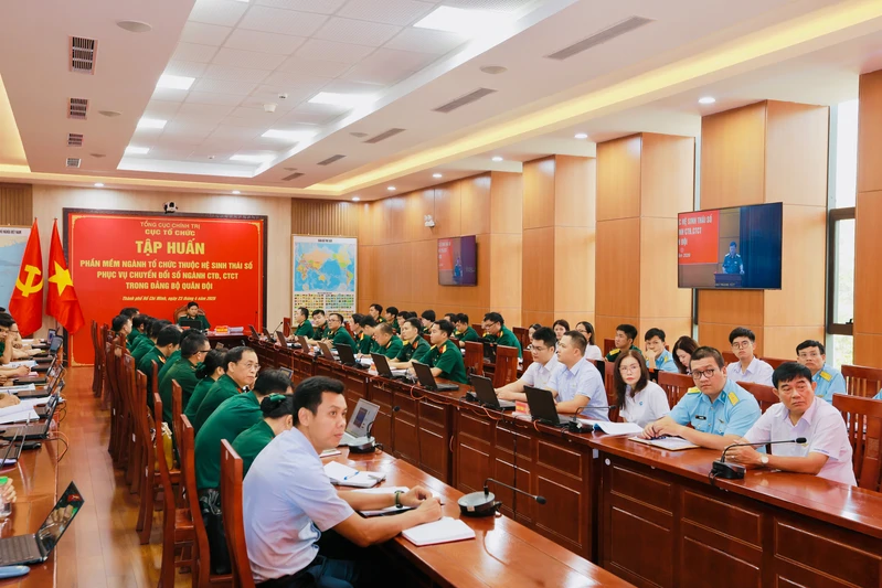 Tập huấn phần mềm ngành Tổ chức phục vụ chuyển đổi số ngành Công tác Đảng, công tác chính trị
