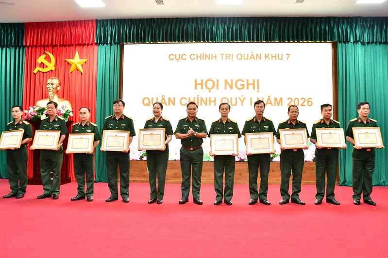 Cục Chính trị Quân khu 7 hội nghị quân chính quý I năm 2026