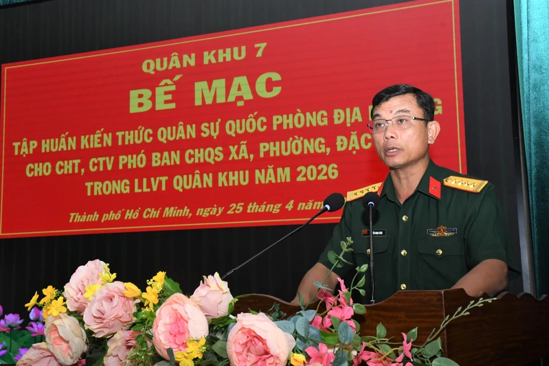 Quân khu 7 bế mạc tập huấn kiến thức quân sự, quốc phòng địa phương