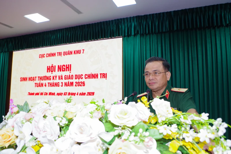 Cục Chính trị Quân khu 7 sinh hoạt thường kỳ và giáo dục chính trị tuần 4 tháng 3 năm 2026