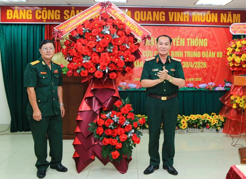 Ban liên lạc truyền thống Trung đoàn 88 gặp mặt kỷ niệm 51 năm Ngày giải phóng miền Nam