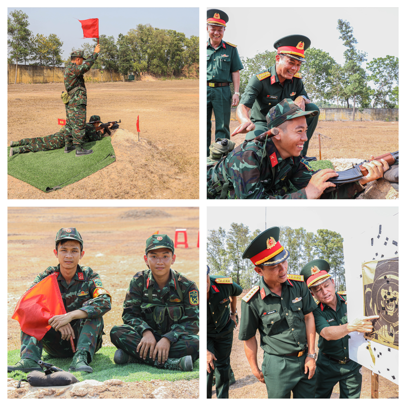 Chiến sĩ mới lần đầu tiên bắn đạn thật