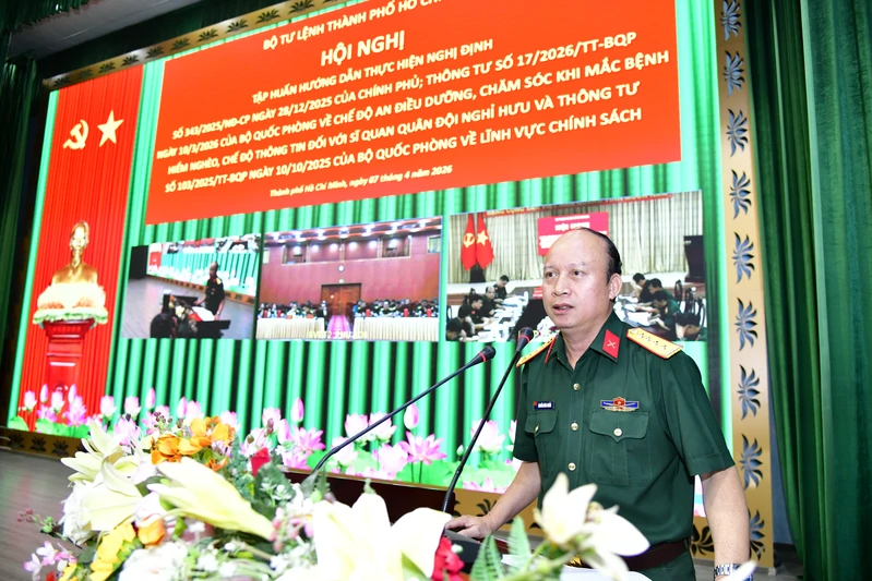  Bộ Tư lệnh Thành phố Hồ Chí Minh tập huấn công tác chính sách