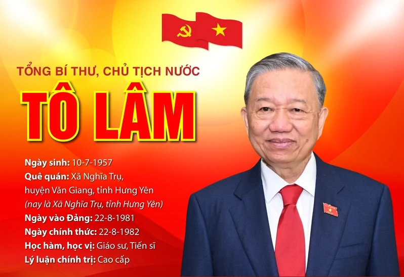Tiểu sử đồng chí Tổng Bí thư, Chủ tịch nước Tô Lâm