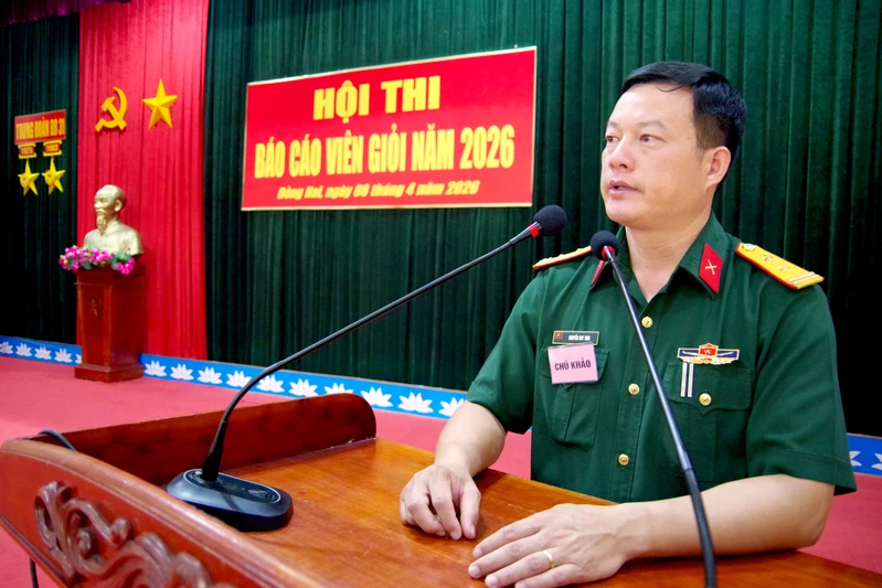 Trung đoàn 31, Sư đoàn 309 tổ chức Hội thi Báo cáo viên giỏi năm 2026