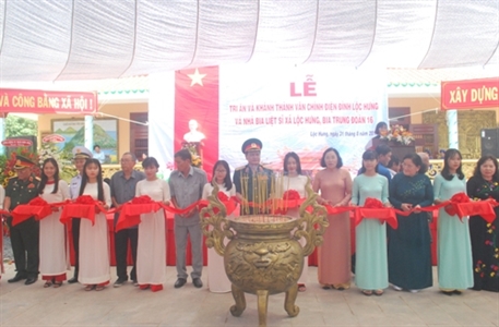 Khánh thành công trình tri ân liệt sĩ tại xã Lộc Hưng, huyện Trảng Bàng