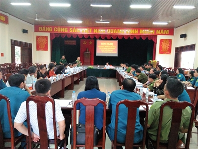 Hội đồng nghĩa vụ quân sự huyện Đất Đỏ, tỉnh Bà Rịa - Vũng Tàu xét duyệt nghĩa vụ quân sự năm 2018