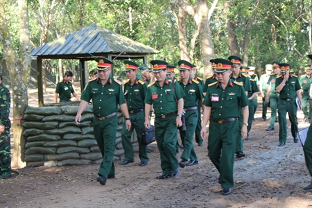 Cục Kỹ thuật Quân khu 7 diễn tập chuyển trạng thái SSCĐ có một phần thực binh Kho K9