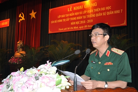 Học viện Chính trị khai giảng đào tạo cán bộ chính trị cấp Trung đoàn năm học 2018-2019