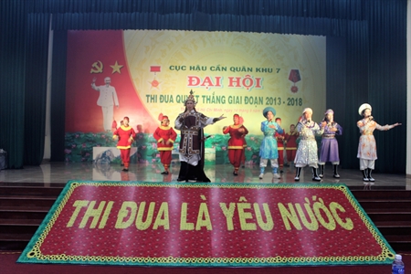 Cục Hậu cần Quân khu: Hội diễn văn nghệ chào mừng Đại hội Thi đua Quyết thắng giai đoạn 2013 - 2018