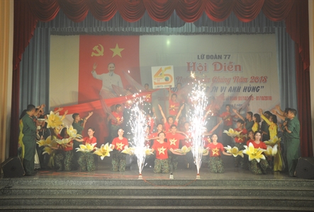 Lữ đoàn Phòng không 77: Hội diễn văn nghệ quần chúng “Xứng danh đơn vị anh hùng”