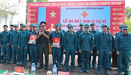 Bàu Bàng, tỉnh Bình Dương: Thành lập 2 đơn vị tự vệ trong doanh nghiệp có yếu tố nước ngoài
