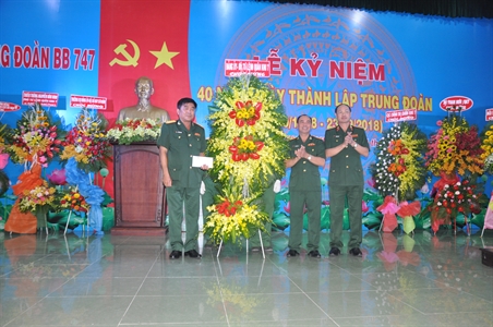 Trung đoàn 747, Sư đoàn 317  kỷ niệm 40 năm ngày truyền thống