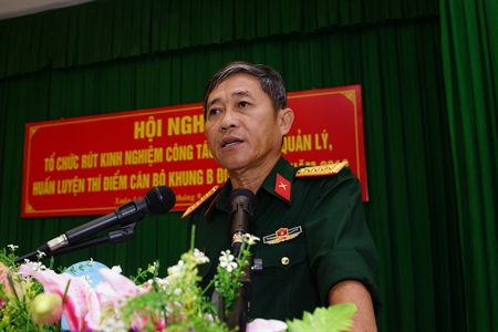 Rút kinh nghiệm công tác xây dựng, quản lý, huấn luyện thí điểm cán bộ khung B