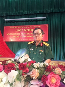 Bộ CHQS tỉnh BR-VT: Sơ kết 2 năm thực hiện Chỉ thị 837 của Bộ Tư lệnh Quân khu