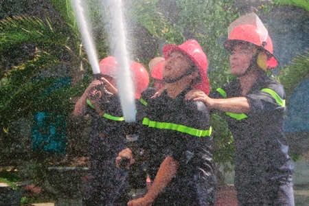Viettel Long An diễn tập phòng cháy chữa cháy