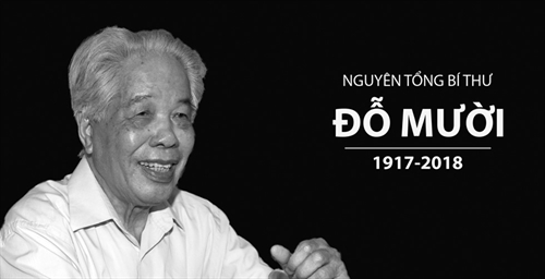 Thông báo về Lễ viếng, lễ truy điệu và lễ an táng nguyên Tổng Bí thư Đỗ Mười