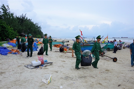 Bộ đội Biên phòng tỉnh  Bà Rịa – Vũng Tàu hưởng ứng chiến dịch “Hãy làm sạch biển”