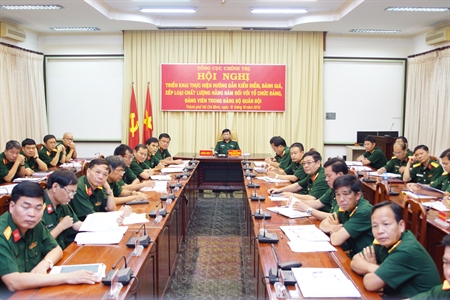 Tổng cục Chính trị hướng dẫn kiểm điểm, đánh giá xếp loại tổ chức Đảng và đảng viên