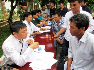 Huyện Đất Đỏ, tỉnh Bà Rịa-Vũng Tàu: Hoàn thành sơ tuyển sức khỏe nghĩa vụ quân sự năm 2019