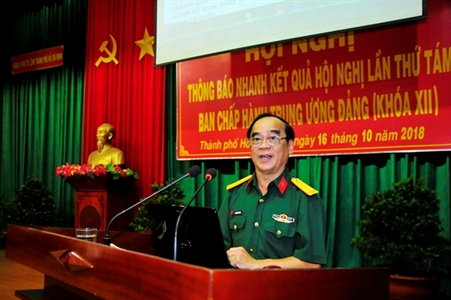 Đảng ủy Quân sự TP.HCM thông báo nhanh kết quả Hội nghị Trung ương 8 (khóa XII)