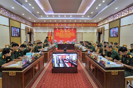 Thanh tra Bộ Quốc phòng làm việc tại Quân khu 7