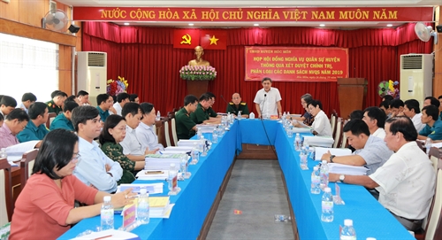Huyện Hóc Môn, Thành phố Hồ Chí Minh thông qua xét duyệt chính trị, phân loại các danh sách nghĩa vụ quân sự năm 2019