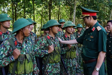 Bộ Tư lệnh kiểm tra nhiệm vụ quân sự - quốc phòng Bộ chỉ huy quân sự tỉnh Bình Phước