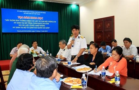 Tọa đàm xây dựng Bia tưởng niệm liệt sĩ Biệt động Sài Gòn