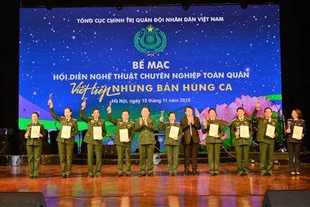 Bế mạc Hội diễn nghệ thuật chuyên nghiệp toàn quân năm 2018