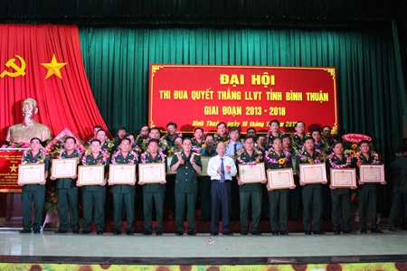 Đại hội thi đua Quyết thắng lực lượng vũ trang tỉnh Bình Thuận giai đoạn 2013 - 2018.