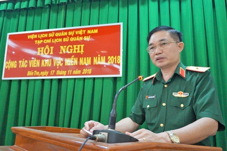 Hội nghị cộng tác viên Tạp chí Lịch sử Quân sự khu vực miền Nam năm 2018