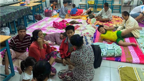 Đêm ở nơi tránh bão số 9 của người dân Sài Gòn