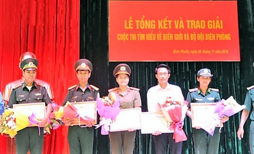 Tỉnh Bình Phước trao giải cuộc thi “Tìm hiểu về biên giới và bộ đội Biên phòng”