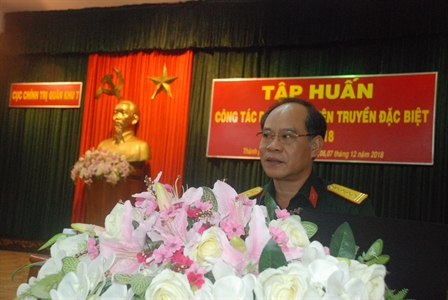 Cục Chính trị Quân khu  7 tập huấn công tác dân vận, tuyên truyền đặc biệt năm 2018