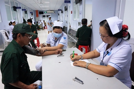 Khám phát thuốc miễn phí cho Cựu chiến binh huyện Bình Chánh, thành phố Hồ Chí Minh