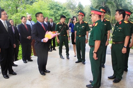 Đoàn Quân sự bang Selagor, Malaysia thăm và làm việc tại Ban Chỉ huy Quân sự Quận 2
