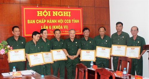 Hội Cựu chiến binh tỉnh Long An: Hội nghị Ban Chấp hành lần thứ VI