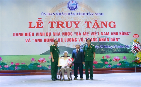 Tỉnh Tây Ninh: Trao các danh hiệu cấp Nhà nước