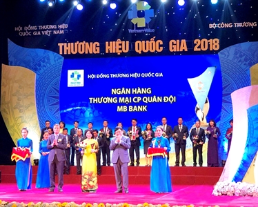 MB vinh dự là một trong bốn ngân hàng đạt Thương hiệu Quốc gia năm 2018